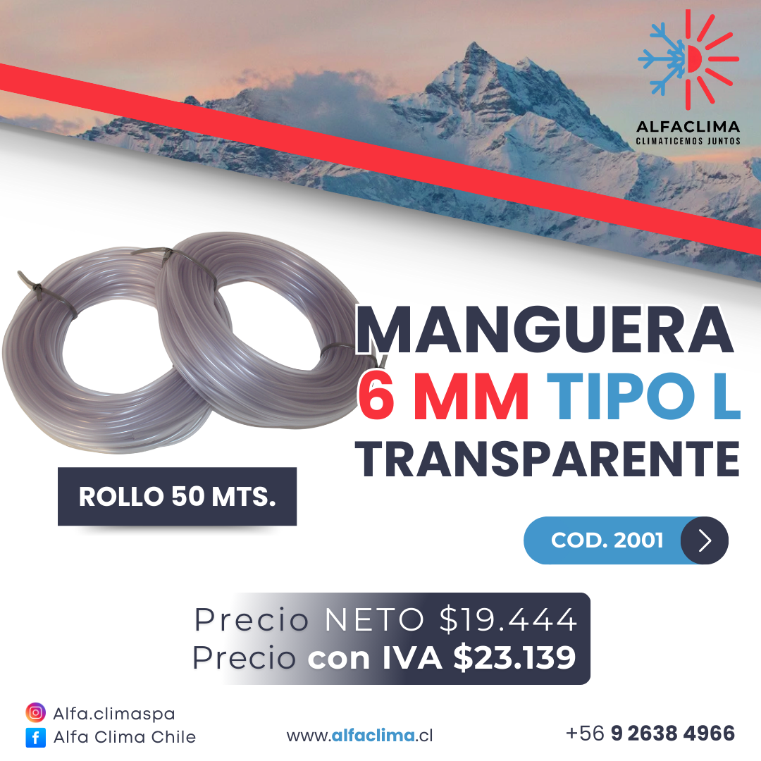 Tubo PVC Transparente 30 Metros 5mm ID / 8mm OD - Manguera Flexible Para Agua, Aire O Acuarios