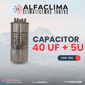 CAPACITOR 40UF + 5U