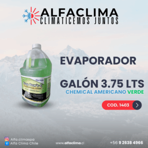 LIMPIADOR EVAPORADOR GALON 3,75LTS CHEMICAL AMERICANO VERDE