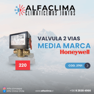 VALVULA 2 VIAS MEDIA MARCA HONEYWELL 220 VS92C15PP