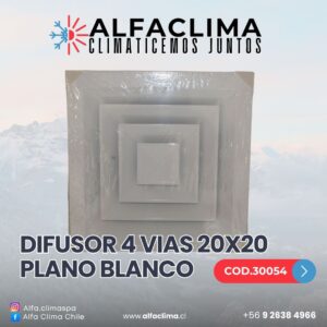 DIFUSOR 4 VIAS 20x20