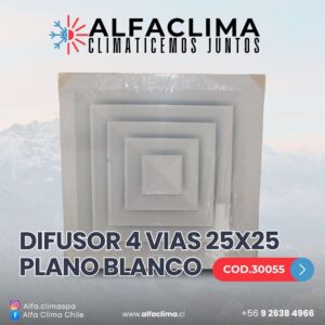 DIFUSOR 4 VIAS 25x25