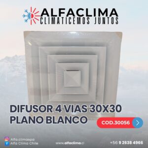 DIFUSOR 4 VIAS 30x30
