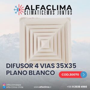 DIFUSOR 4 VIAS 35x35