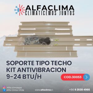SOPORTE TIPO TECHO KIT ANTIVIBRACION 9-24 BTU/H