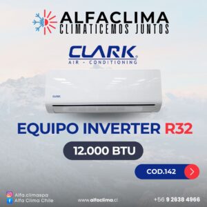 Equipo Inverter R32 Inverter WiFi Clark - 12.000 BTU